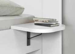 Nachttafels|Nachtkastje|2 hangtafels Easy - decor - wit