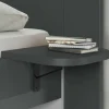 2 hangtafels Easy - decor - grafiet- Nachttafels|Nachtkastje