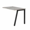 Aanbouwtafel Pronto 2 100x66x73cm - melamine - sherman grijs- Kantoorbureau