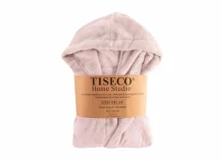 Tiseco Badjas Delux 146/152 - flanel - roze- Badjassen