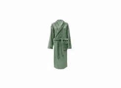 Badjas S - flanel - olive green- Badjassen|Energie Besparen