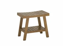 Opbergmeubelen|Badkruk 53x34x47cm - geschuurd teak - naturel