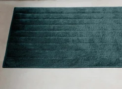 Badmat Luca 80x50cm - polyester & katoen - deep water- Badmatten