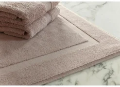 Badmat Una  60x100cm - katoen - misty pink- Badmatten