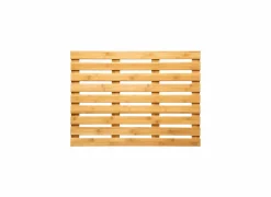 Badmat 50x68cm - bamboe - naturel- Badmatten