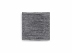 Badmat 60x60cm - polyester & katoen - antraciet- Badmatten