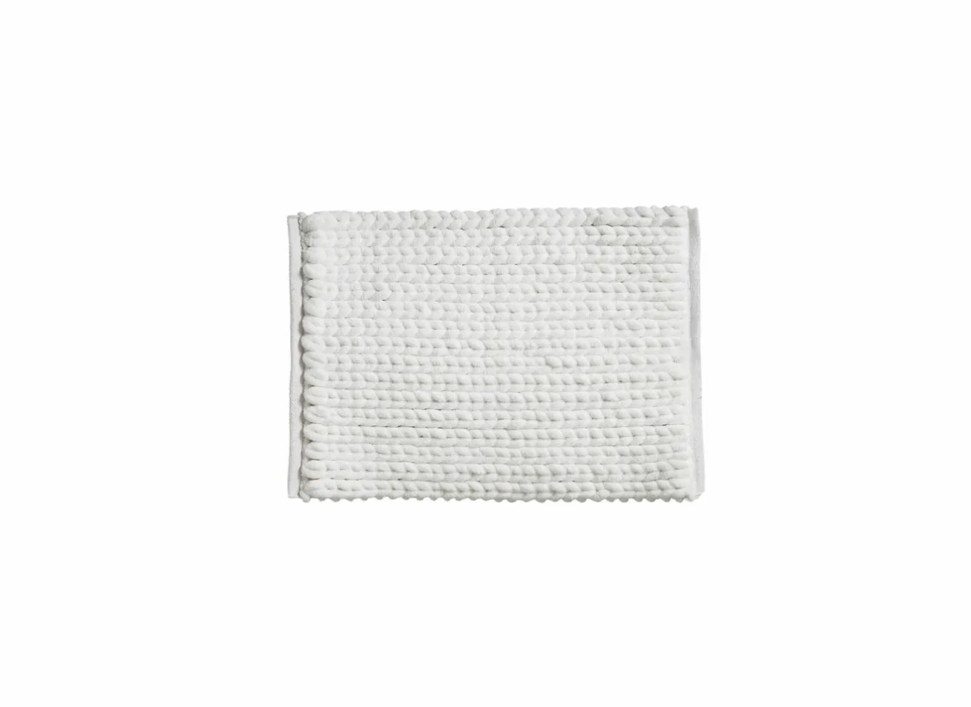 Badmatten|Badmat 50x75cm - polyester - wit