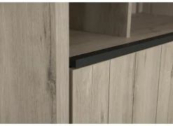 Barkasten|Barkasten|Barkast Lucca 140cm - decor - millenium eik/lichtgrijs