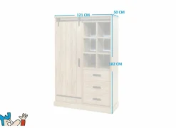 Barkasten|Barkasten|Barkast Piero 121cm - decor - scarlet oak