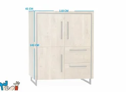 Barkasten|Barkasten|Barkast Rimini 118cm - lamulux - mango