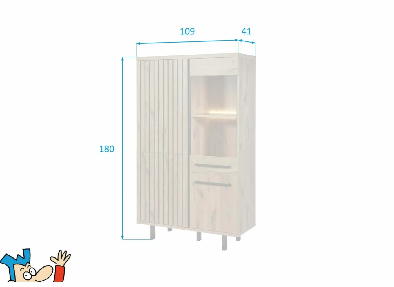 Barkasten|Barkasten|Barkast Tim 109cm - decor - canyon oak