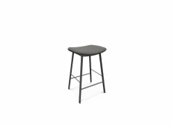 Barkruk Ami ZH65cm - lederlook - sotega antraciet- Barkrukken|Barstoelen