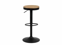 Barkruk Karma ZH59-80cm - hout - bruin/zwart- Barkrukken|Barstoelen