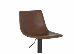 Barstoel Alamo ZH60-82cm - lederlook - cognac- Barkrukken|Barstoelen