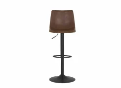 Barstoel Alamo ZH60-82cm - lederlook - cognac- Barkrukken|Barstoelen