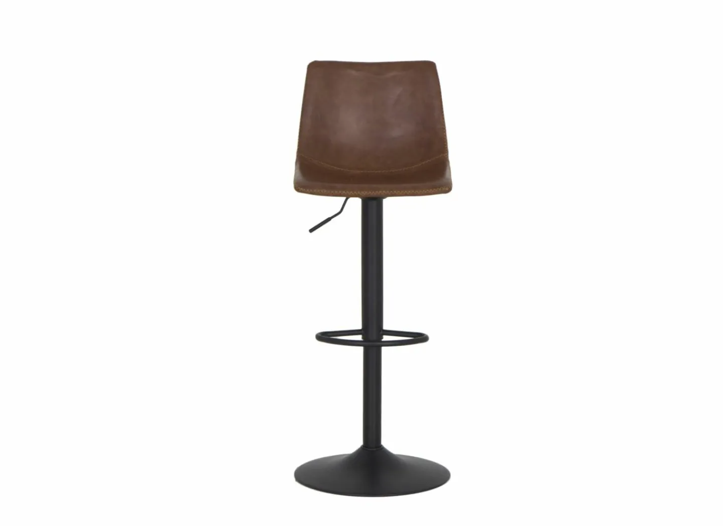 Barstoel Alamo ZH60-82cm - lederlook - cognac- Barkrukken|Barstoelen