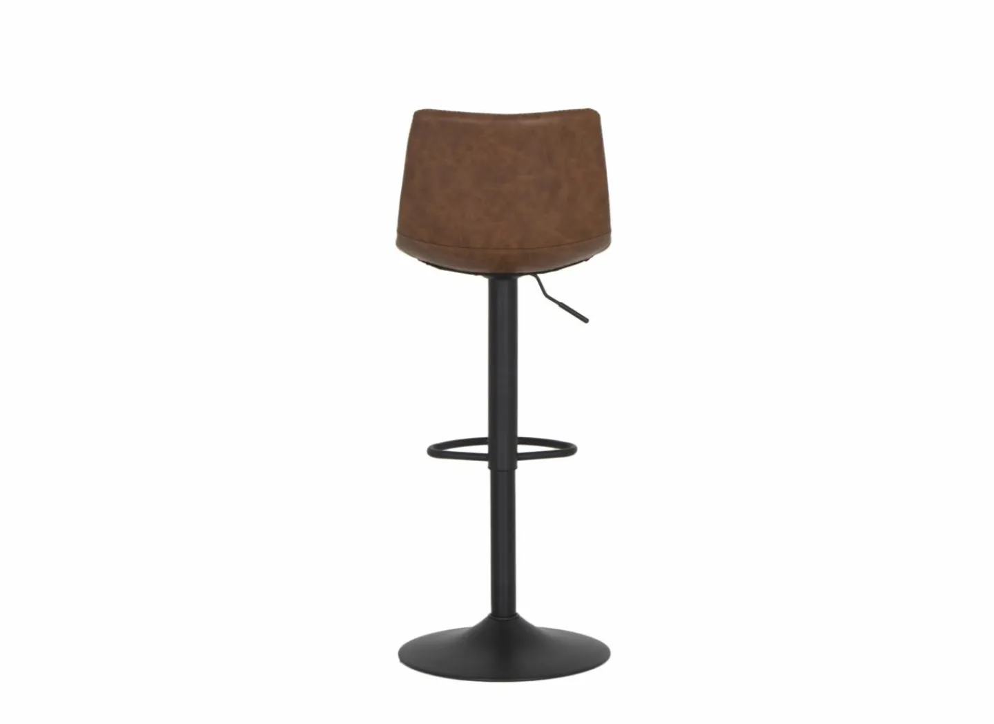 Barstoel Alamo ZH60-82cm - lederlook - cognac- Barkrukken|Barstoelen