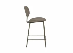 Barstoelen|Barstoel Bistro ZH65cm - lederlook - donkerbrons/fango
