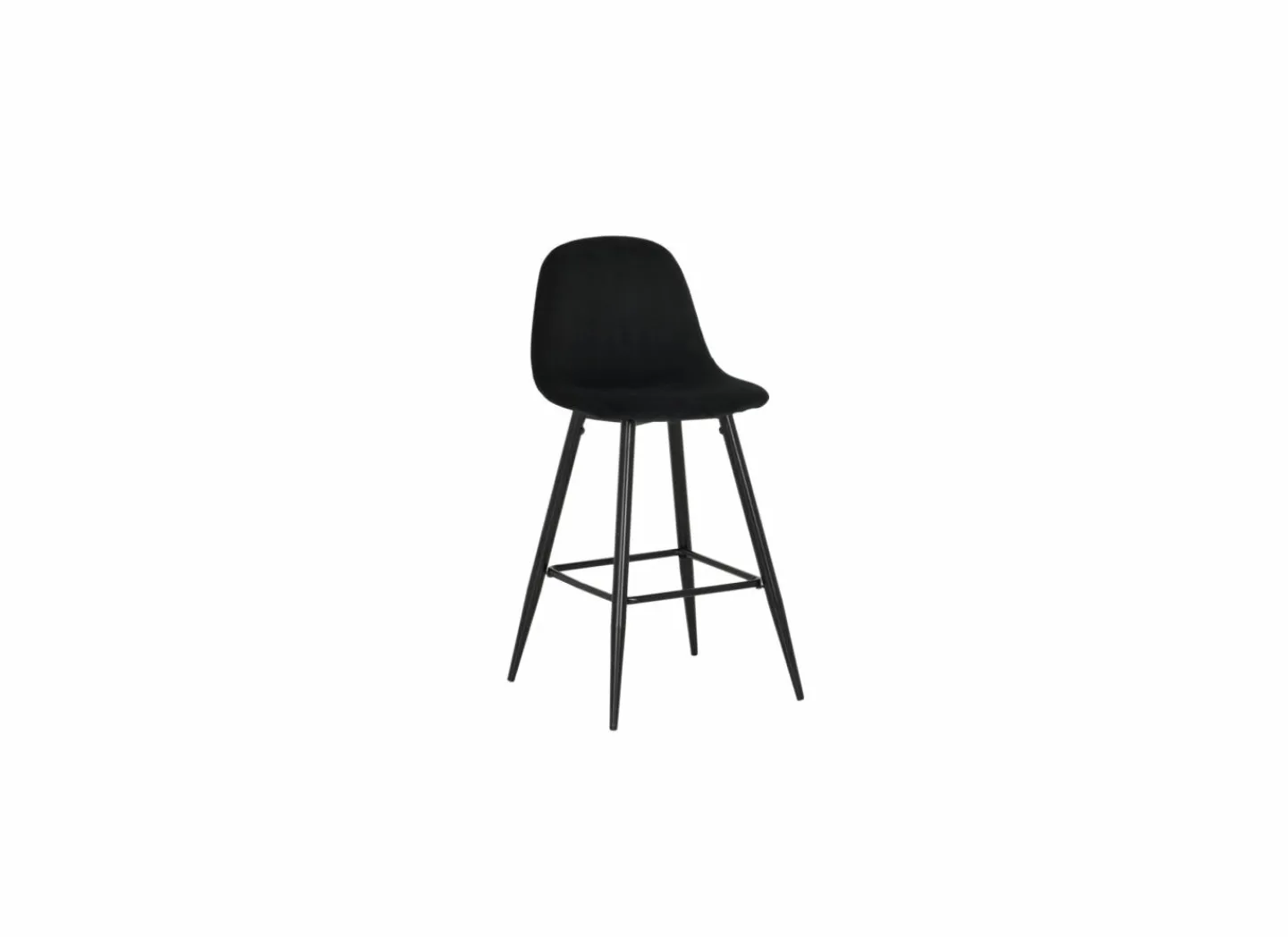 Barstoel Charlton ZH66cm - stof - zwart- Barkrukken|Barstoelen