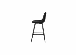 Barstoel Charlton ZH66cm - stof - zwart- Barkrukken|Barstoelen