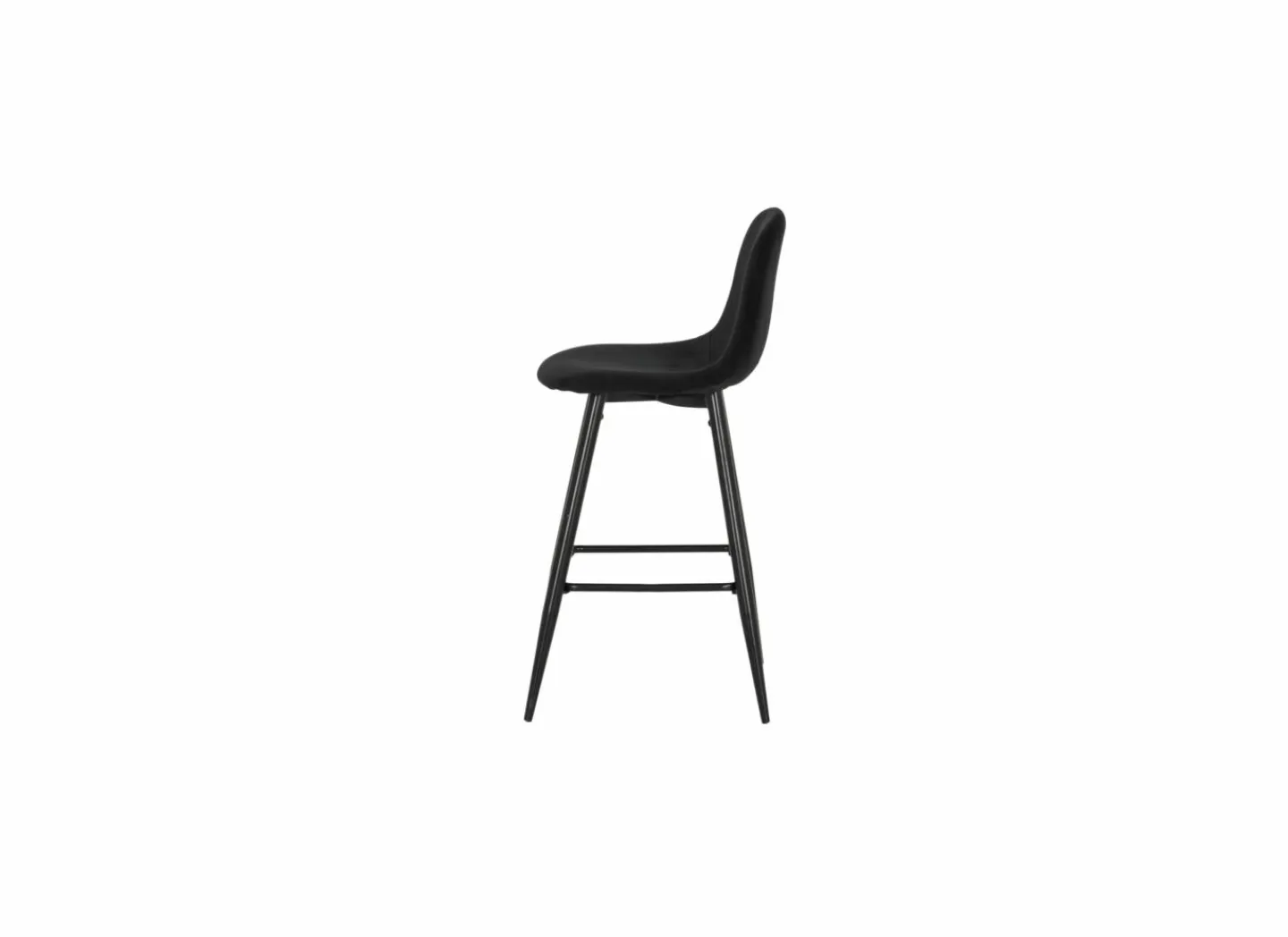 Barstoel Charlton ZH66cm - stof - zwart- Barkrukken|Barstoelen