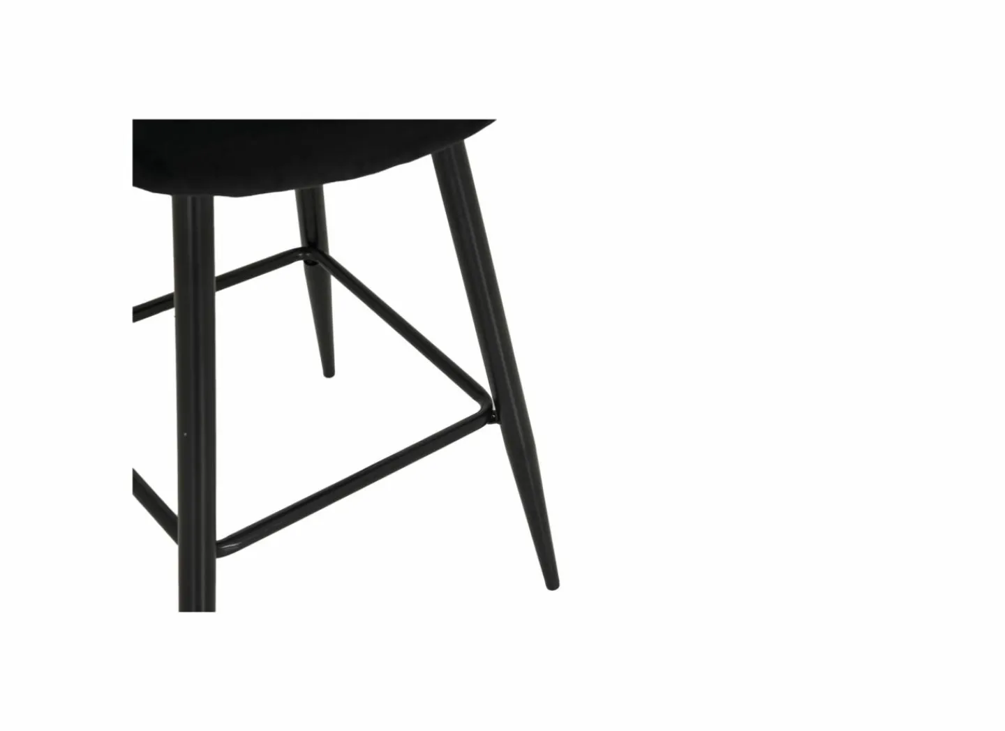 Barstoel Charlton ZH66cm - stof - zwart- Barkrukken|Barstoelen