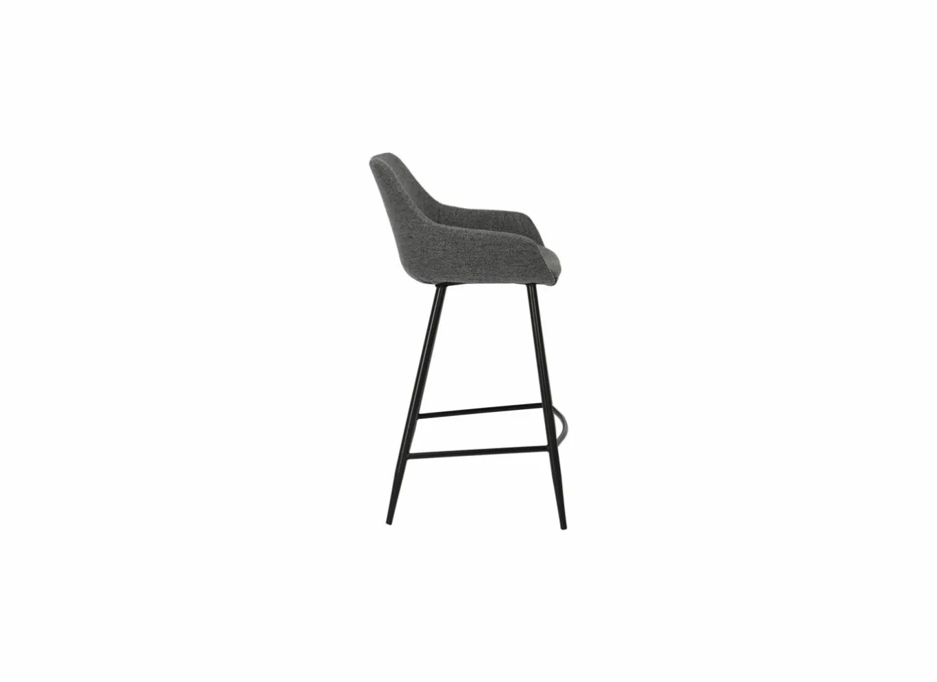 Barkrukken|Barstoelen|Barstoel Fangio ZH68cm - stof - antraciet