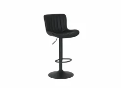 Barkrukken|Barstoelen|Barstoel Gigolo ZH58-83cm - lederlook - zwart