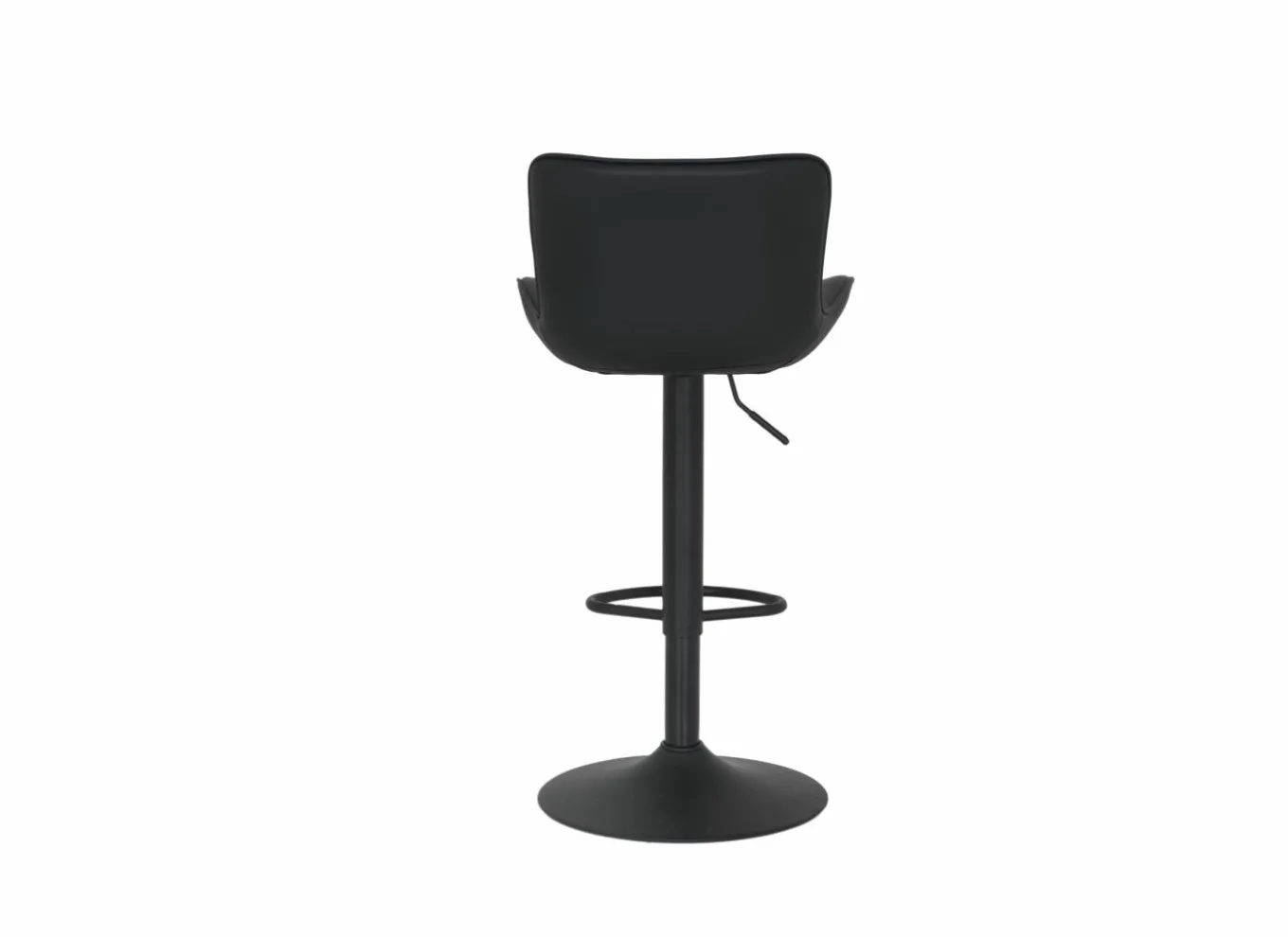 Barkrukken|Barstoelen|Barstoel Gigolo ZH58-83cm - lederlook - zwart