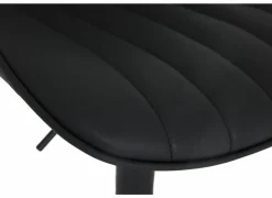 Barkrukken|Barstoelen|Barstoel Gigolo ZH58-83cm - lederlook - zwart