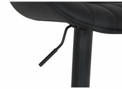 Barkrukken|Barstoelen|Barstoel Gigolo ZH58-83cm - lederlook - zwart