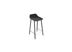 Perfecta Barstoel Louis ZH65cm - kunststof - zwart- Barkrukken|Barstoelen