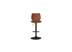 Barstoelen|Barstoel Octavio lederlook - cognac