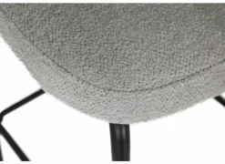 Barkrukken|Barstoelen|Barstoel Shell ZH65cm - stof - grijs