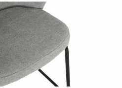 Barkrukken|Barstoelen|Barstoel Shell ZH65cm - stof - grijs