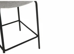 Barkrukken|Barstoelen|Barstoel Shell ZH65cm - stof - grijs