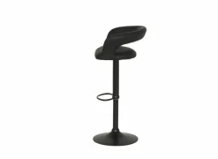 Barstoel Zorn lederlook - zwart- Barkrukken|Barstoelen