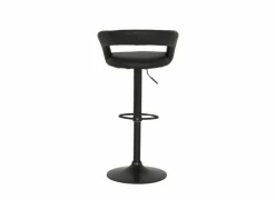 Barstoel Zorn lederlook - zwart- Barkrukken|Barstoelen