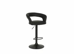 Barstoel Zorn lederlook - zwart- Barkrukken|Barstoelen