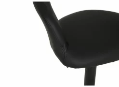 Barstoel Zorn lederlook - zwart- Barkrukken|Barstoelen