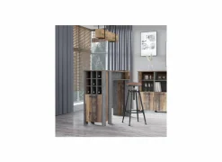 Bartafel Clif 152x47cm - decor - old wood & beton- Bartafels & Hoge Tafels|Bartafels & Hoge Tafels