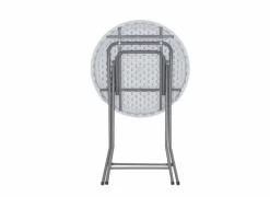 Bartafel Tessa Ø80x110cm - kunststof - wit- Bartafels & Hoge Tafels|Bartafels & Hoge Tafels