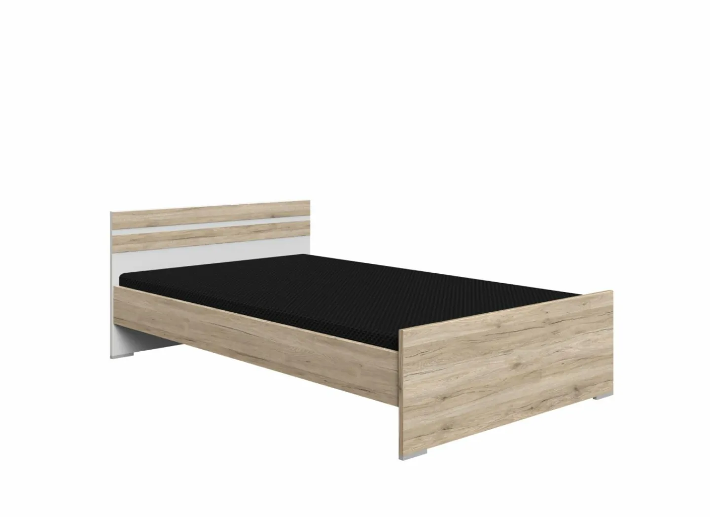 Bed Cariba 120x200cm - decor - sanremo & wit- Eenpersoonsbedden|Eenpersoonsbedden