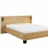 Tweepersoonsbedden|Bed Clara 160x200cm - melamine - golden oak