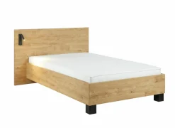 Bed Clara 90x200cm - melamine - golden oak- Eenpersoonsbedden|Eenpersoonsbedden