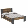 Eenpersoonsbedden|Eenpersoonsbedden|Bed Clif 120x200cm - decor - old wood & beton