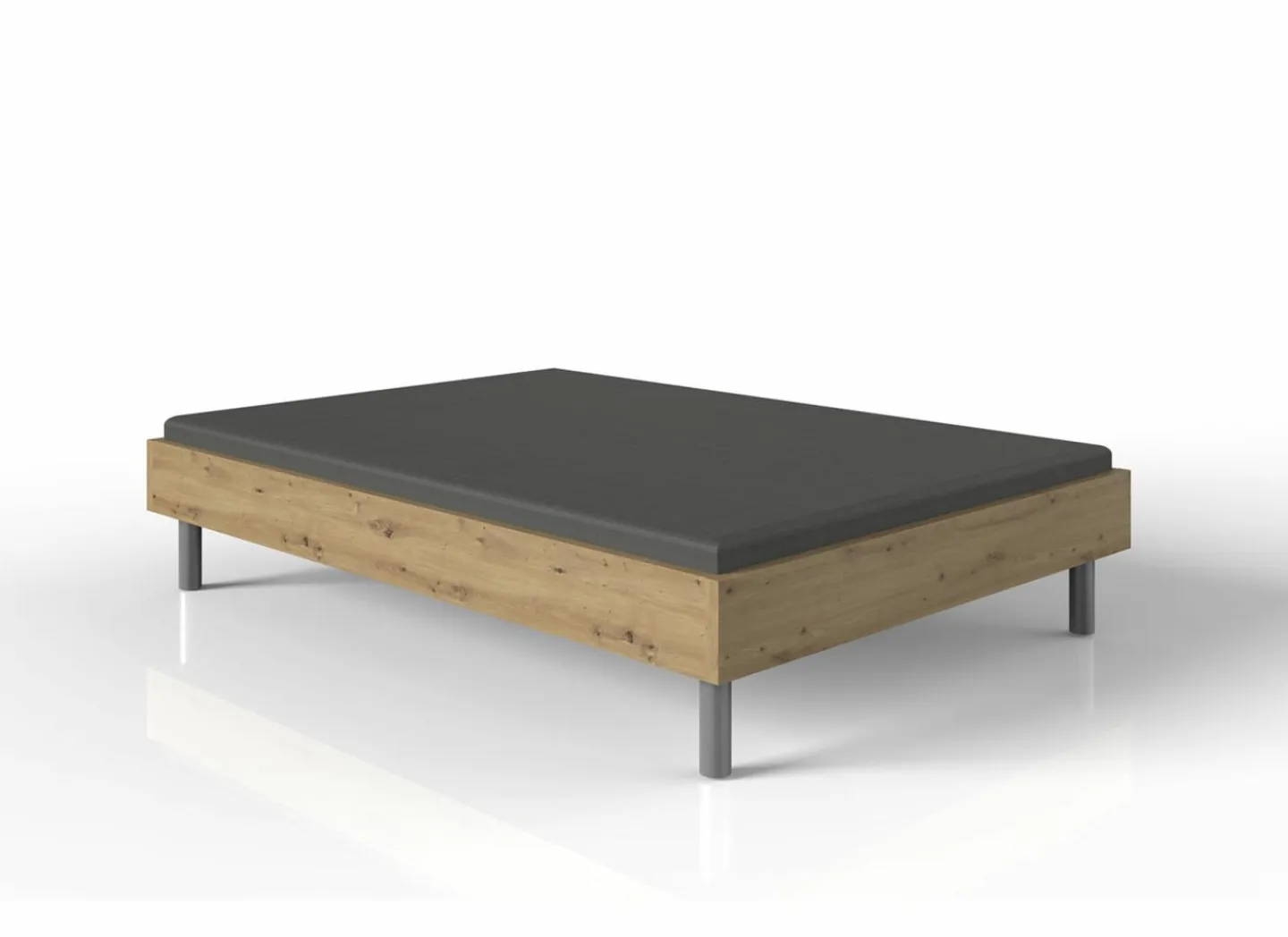 Bed Easy 140x200cm - decor - artisanale eik- Tweepersoonsbedden