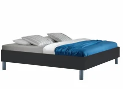Tweepersoonsbedden|Bed Easy 160x200cm - decor - grafiet