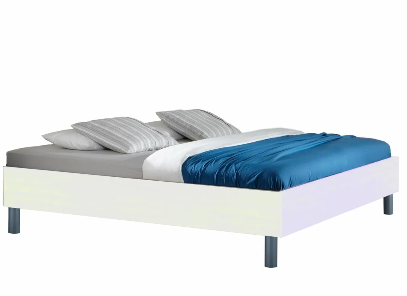 Tweepersoonsbedden|Bed Easy 180x200cm - decor - wit
