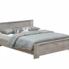 Tweepersoonsbedden|Bed Elias 160x200cm - decor - grijze eik